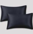 Satin Silk Pillowcase – Protects Hair & Skin, Cooling, Wrinkle-Free, Hypoallergenic Pillow Cover, 18x28 inch satin silk pillow cover