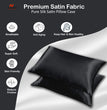 Silky Soft Satin Pillow Cover – Cooling, Hypoallergenic Pillowcase for Hair & Skin Health-18x28 inch