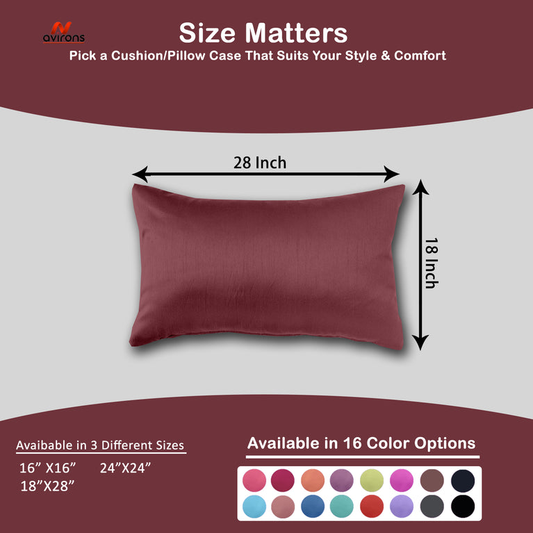 Luxury Satin Silk Pillow Cover 18x28 Inches – Protects Hair & Skin, Wrinkle-Resistant & Cooling Pillowcase