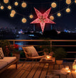 Luxury Hanging Star Paper Lantern – Perfect for Christmas & New Year, Reusable, Eco-Friendly, Lightweight, Simple Assembly for Festive Home Decor