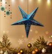 Festive Christmas Star Lantern – Hanging Paper Star for Holiday & New Year Celebrations, Easy Assembly, Lightweight, Reusable & Eco-Friendly