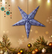 Christmas Paper Star Lantern – Elegant Hanging Star for New Year & Holiday Parties, Lightweight, Foldable Design, Reusable & Easy to Assemble