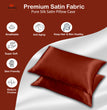 Smooth Satin Silk Pillowcase 18x28 Inches – Anti-Wrinkle & Anti-Frizz Pillow Cover for Hair & Skin Care, Hypoallergenic