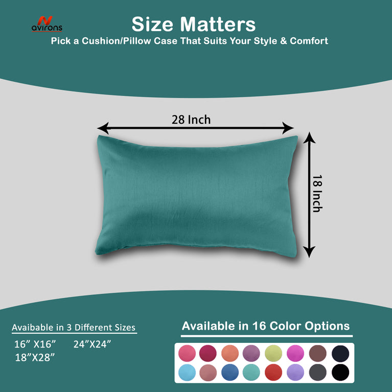 Satin Pillowcase 18x28 Inch – Cooling Silk Pillow Cover for Skin & Hair, Wrinkle-Free & Hypoallergenic