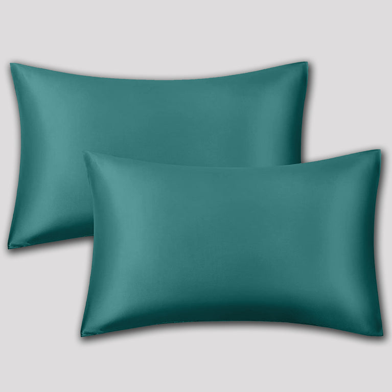 Satin Pillowcase 18x28 Inch – Cooling Silk Pillow Cover for Skin & Hair, Wrinkle-Free & Hypoallergenic