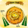 Traditional Haldi Thali for Wedding – Premium Handmade 12-inch Platter with Bowls for Haldi Puja & Shaadi Rituals