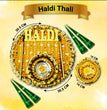 Handcrafted Haldi Thali for Wedding – Perfect 12-inch Platter with Bowls for Haldi Function & Traditional Decor