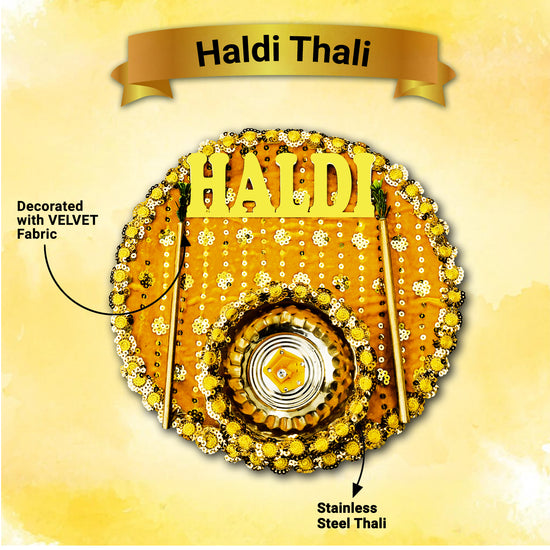 Haldi Ceremony Platter,Traditional Haldi Thali,Handmade Thali for Wedding,Shaadi Decor Thal,12-inch Haldi Thali,Puja Haldi Plate,Handmade Wedding Plate,Ubtan Haldi Platter,Decorative Plate for Haldi Function,Home Decor Wedding Thali,Haldi Thali with Bowls,Elegant Wedding Thali,Cultural Wedding Haldi Thali,Vibrant Haldi Ceremony Plate,Bridal Haldi Function Decor,Authentic Haldi Thali Set