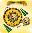 Wedding Ceremony Thali,Haldi Ceremony Platter,Traditional Haldi Thali,Handmade Thali for Wedding,Shaadi Decor Thal,12-inch Haldi Thali,Puja,Haldi Plate,Handmade Wedding Plate,Ubtan Haldi Platter,Decorative Plate for Haldi Function,Home Decor Wedding Thali,Haldi Thali with Bowls,Elegant Wedding Thali,Cultural Wedding Haldi Thali