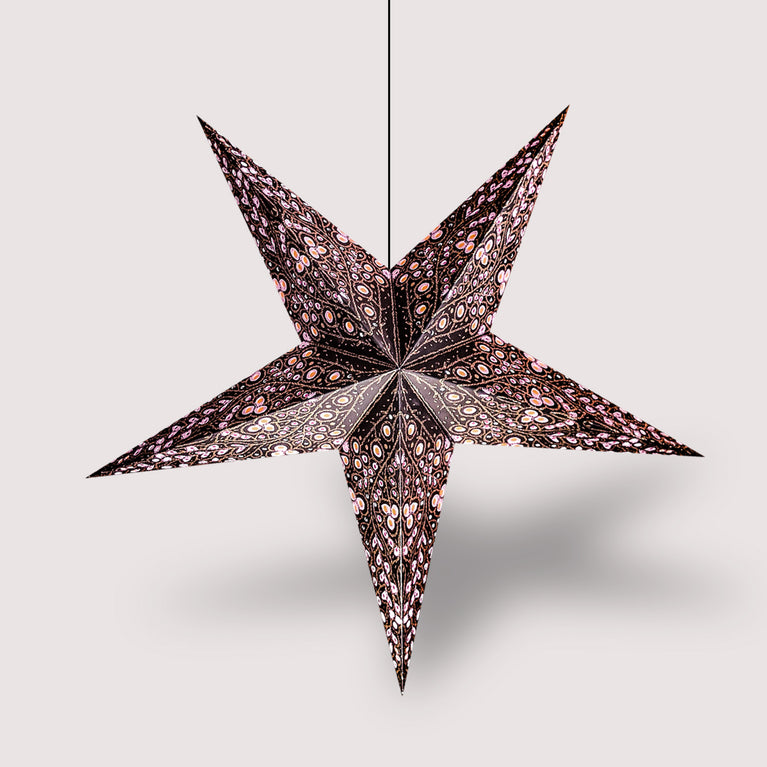 Luxury Hanging Star Paper Lantern – Perfect for Christmas & New Year, Reusable, Eco-Friendly, Lightweight, Simple Assembly for Festive Home Decor