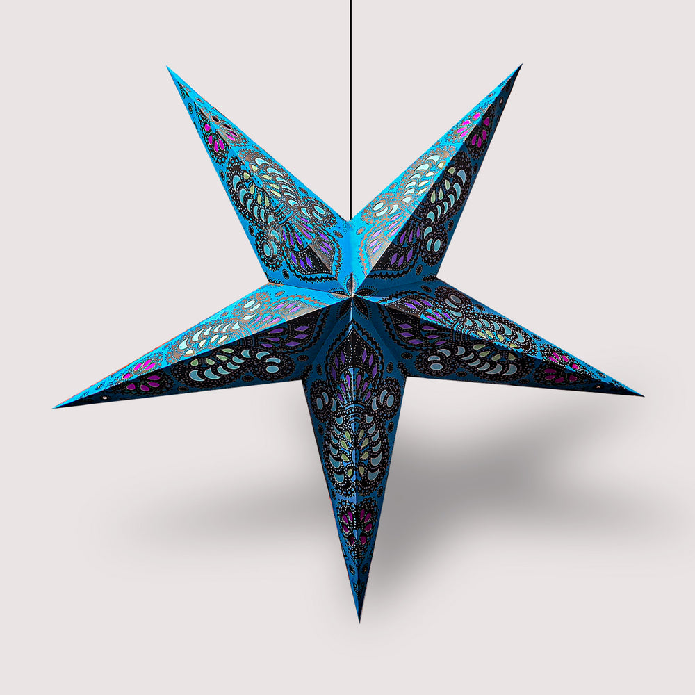 Decorative Star Paper Lantern – Decorative Hanging Star for Christmas & New Year, Durable, Eco-Friendly, Lightweight, Reusable for Festive Decor