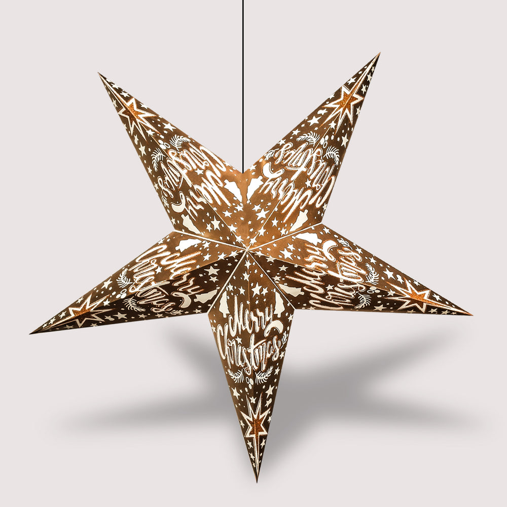 Premium Christmas Hanging Paper Star Lantern – Lightweight, Foldable Christmas Star for Decor & Festive Celebrations