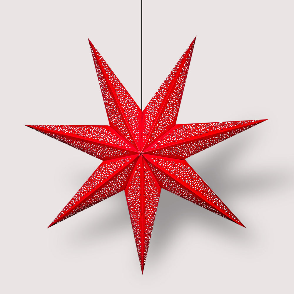 Luxury Paper Star Lantern for Christmas– Reusable Hanging Star for New Year and Festive Decor