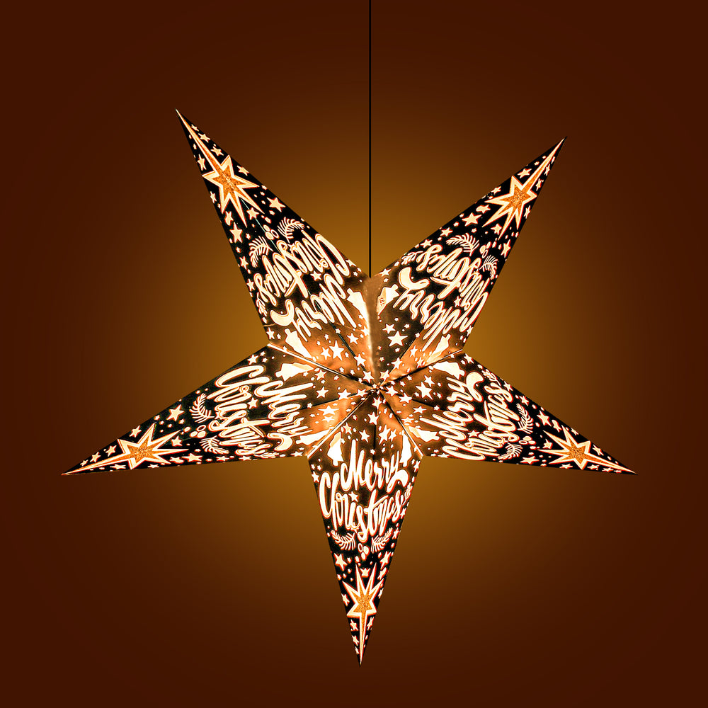 Luxury Hanging Paper Star – Foldable Star Lantern for Christmas, Holiday & Festive Decorations